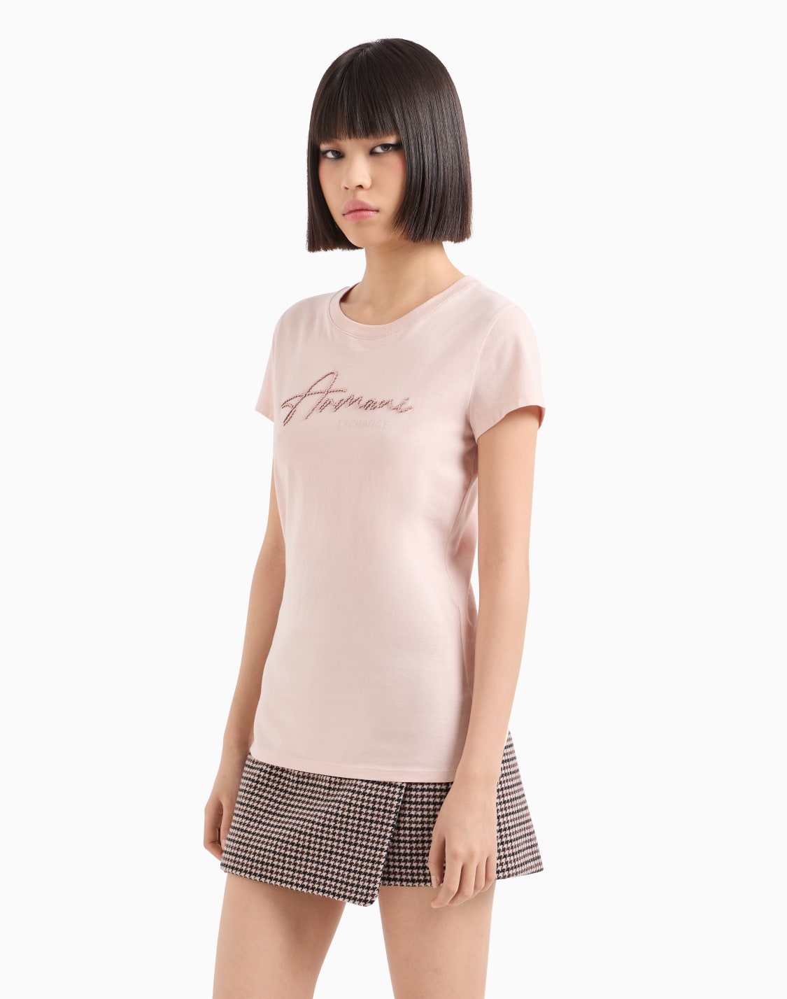 camiseta-slim-fit-con-logo-y-lentejuelas-rosa--armani-exchange