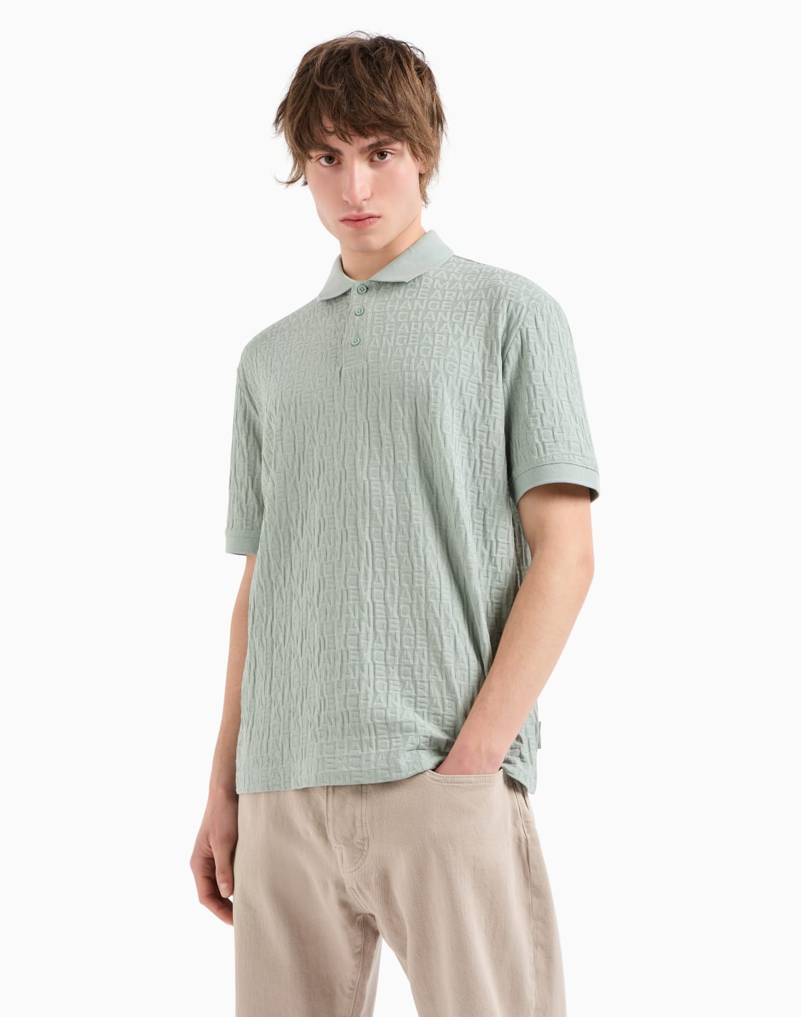-mercerized-cotton-regular-fit-polo-green--armani-exchange