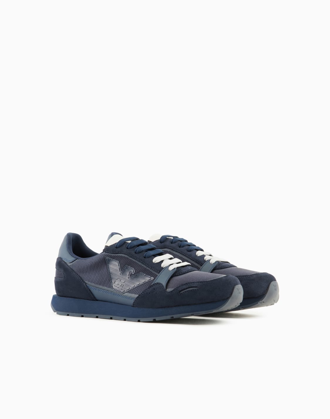 mesh-sneakers-with-suede-details-and-eagle-patch---emporio-armani