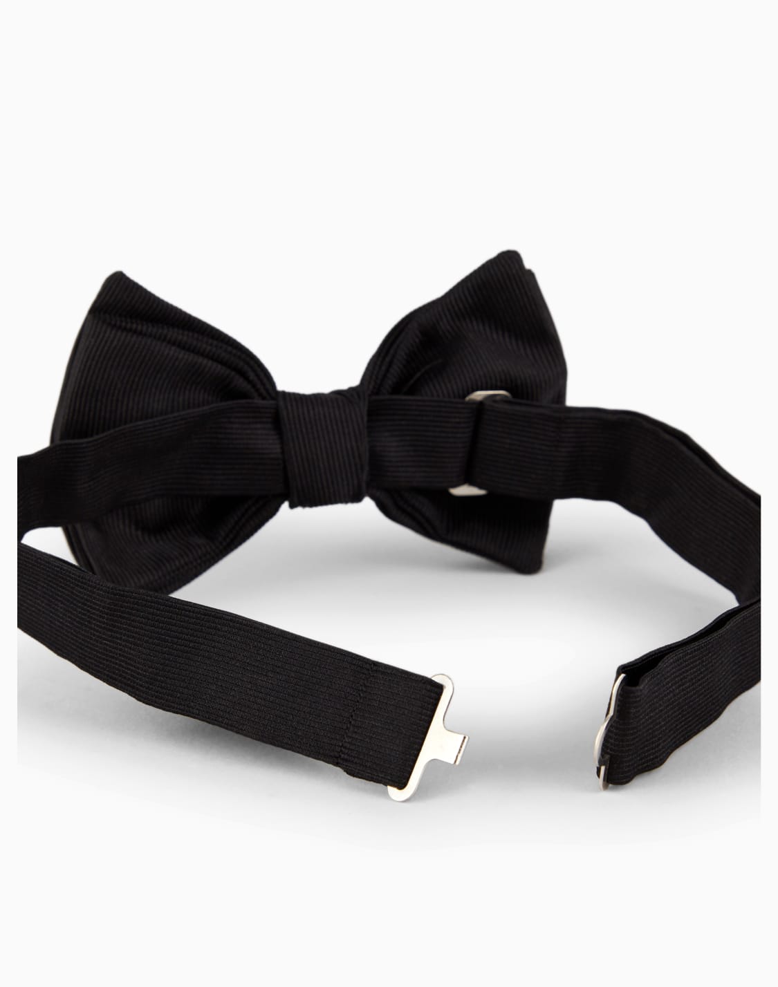 ワンタッチボウタイ-ピュアシルク製-ブラック--giorgio-armani