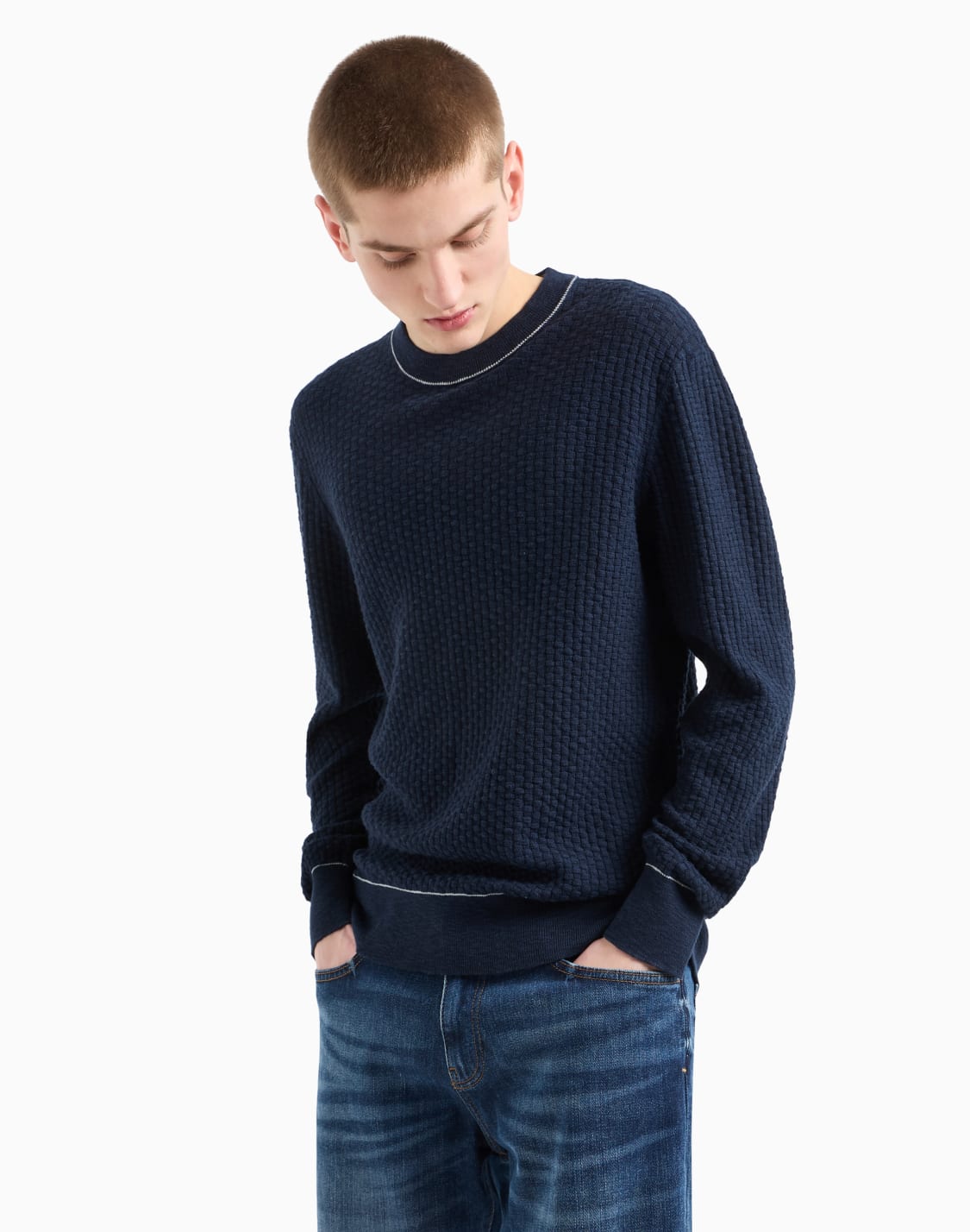 -boucle-crew-neck-sweater-navy-blue--armani-exchange