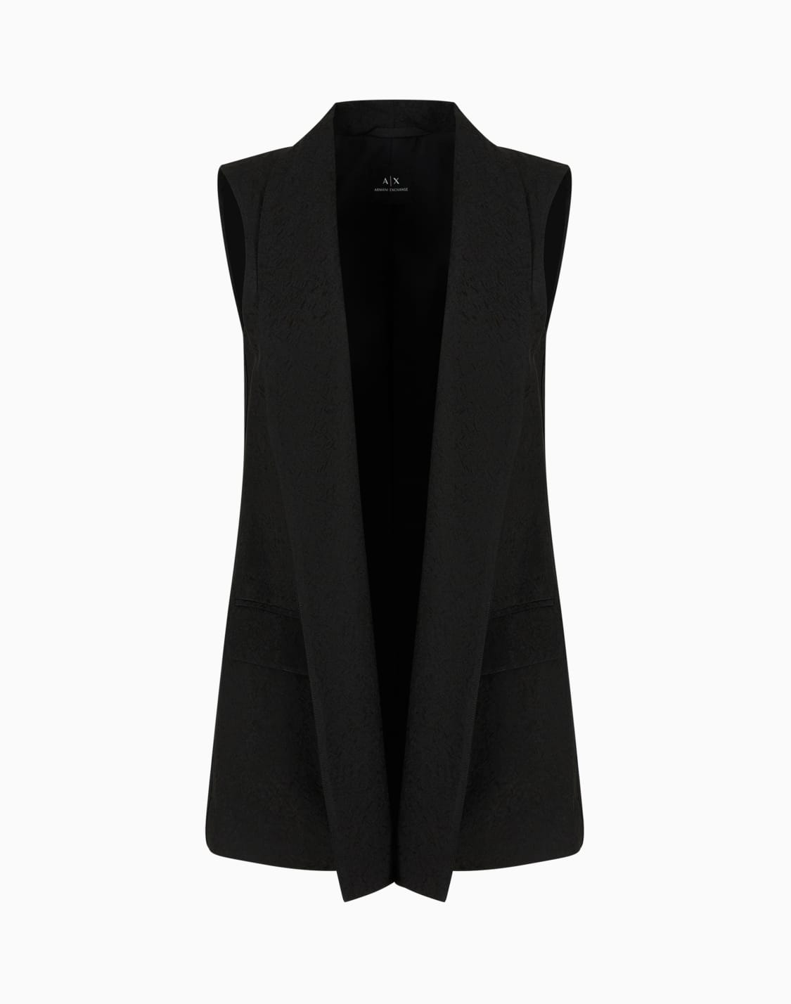 single-breasted-waistcoat-in-satin-jacquard-fabric-black--armani-exchange
