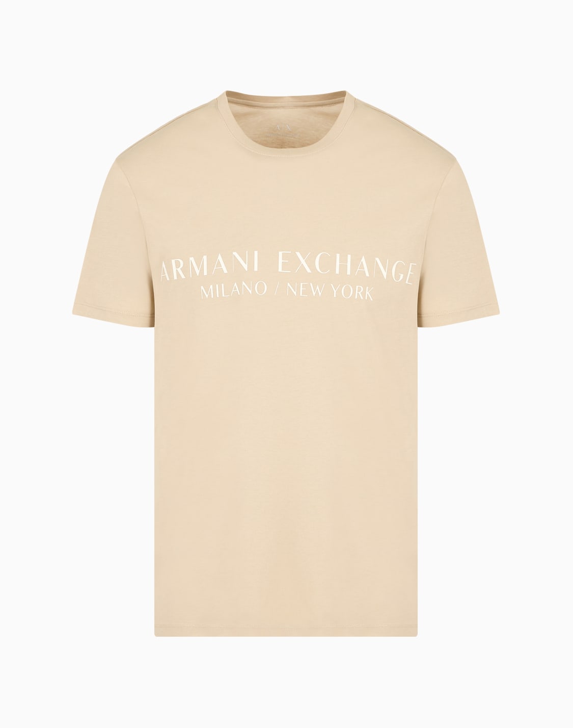 slim-fit-t-shirt-with-logo-beige--armani-exchange