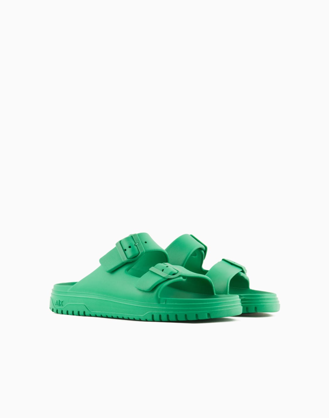 slippers-with-two-straps-and-buckles-green--armani-exchange