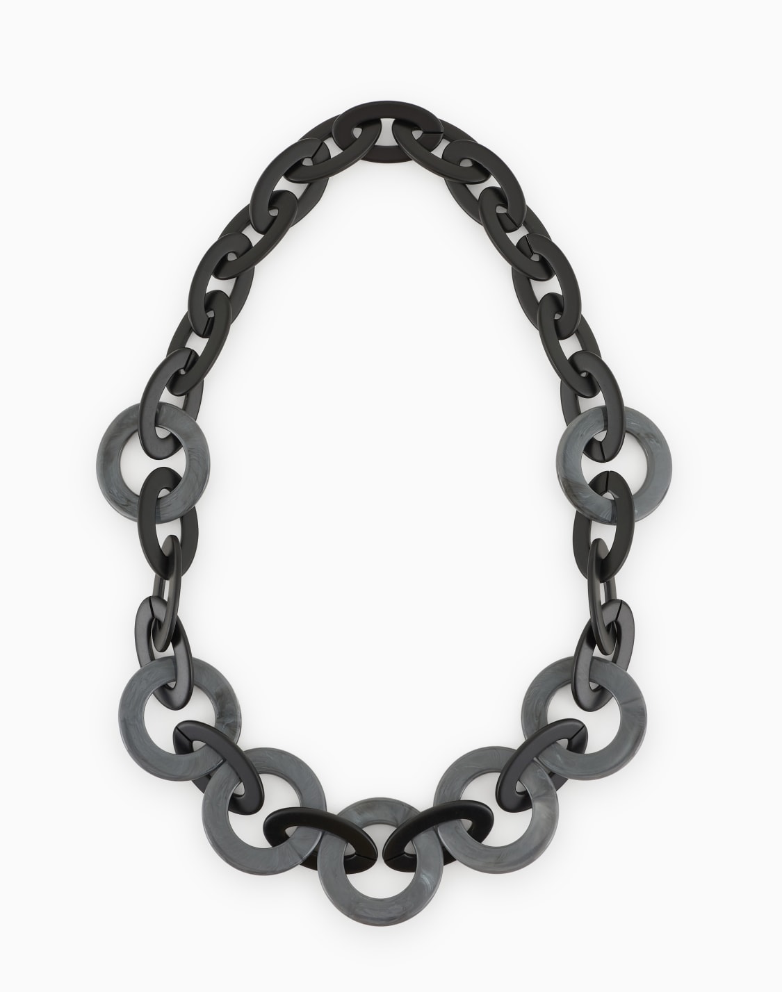 maxi-collana-a-catena-con-cerchi-bicolore-grigio--emporio-armani