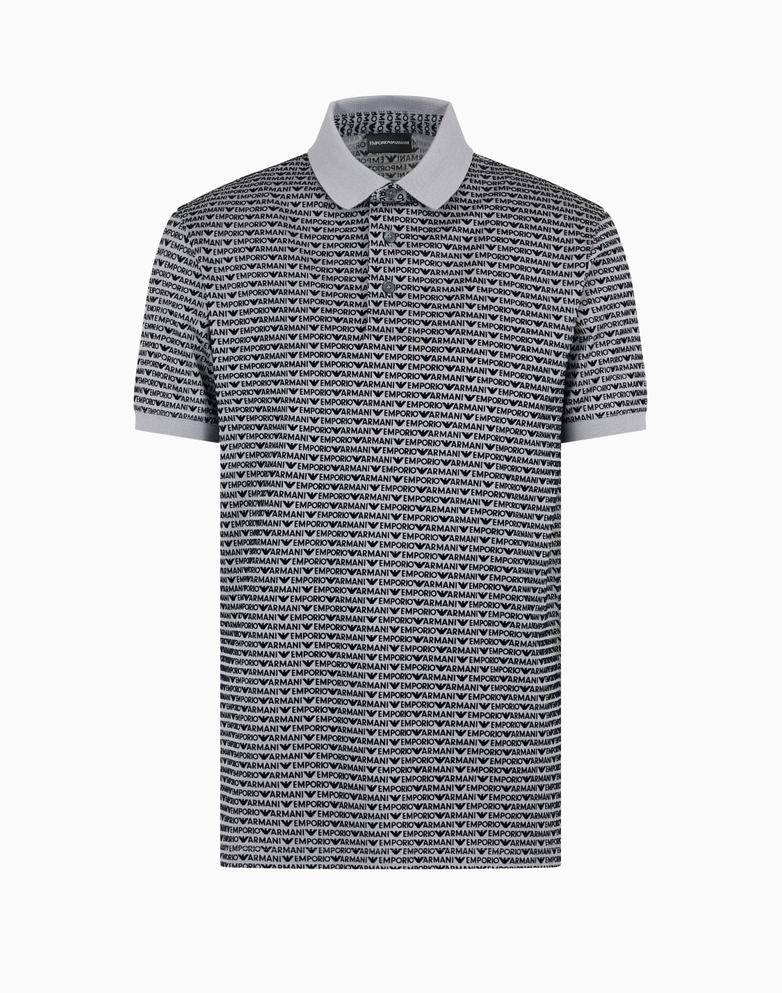 polo-en-jersey-de-mlange-lyocell-avec-inscription-floqu-all-over-gris--emporio-armani