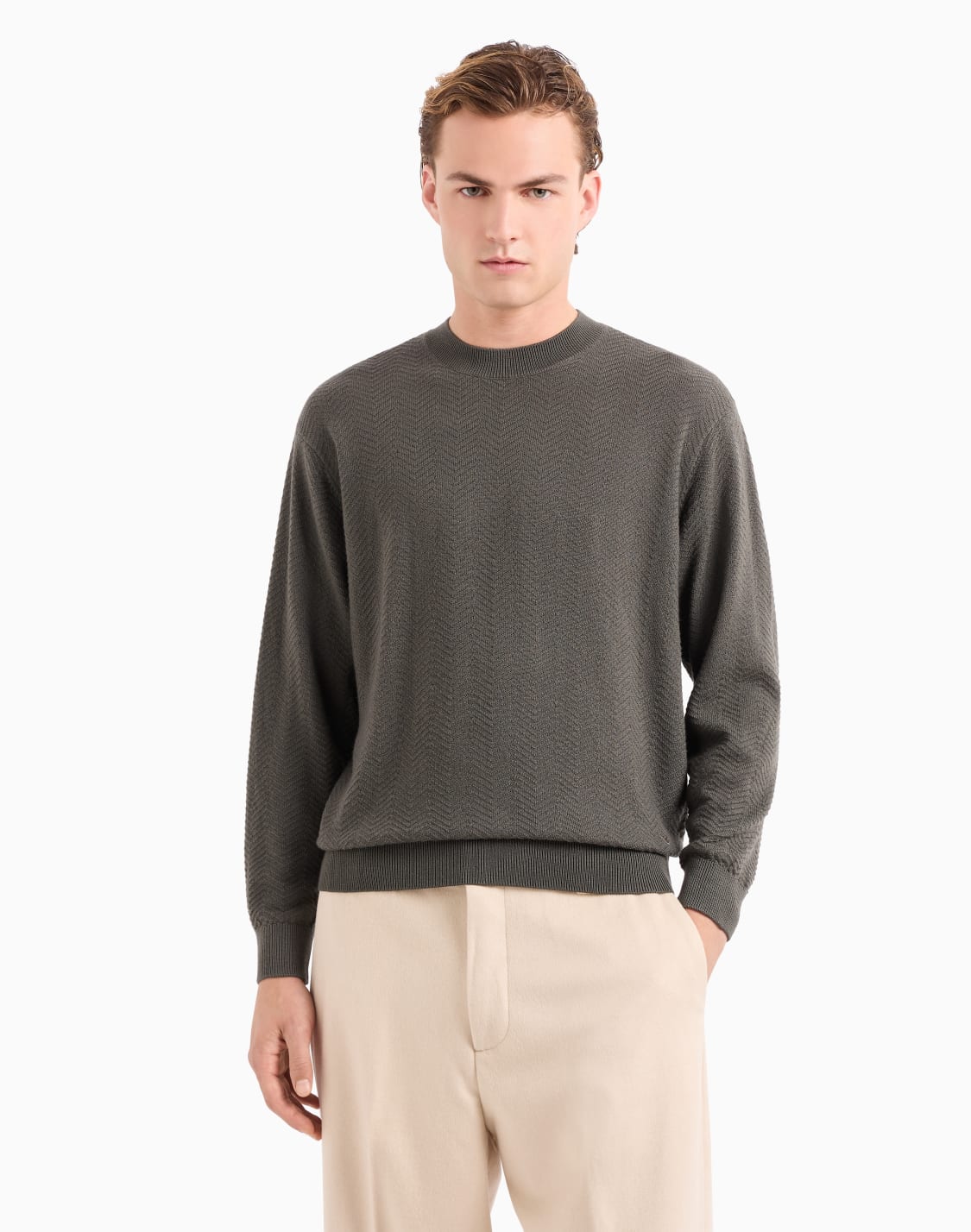 mock-neck-jumper-in-virgin-wool-with-a-micro-textured-weave-grey--emporio-armani