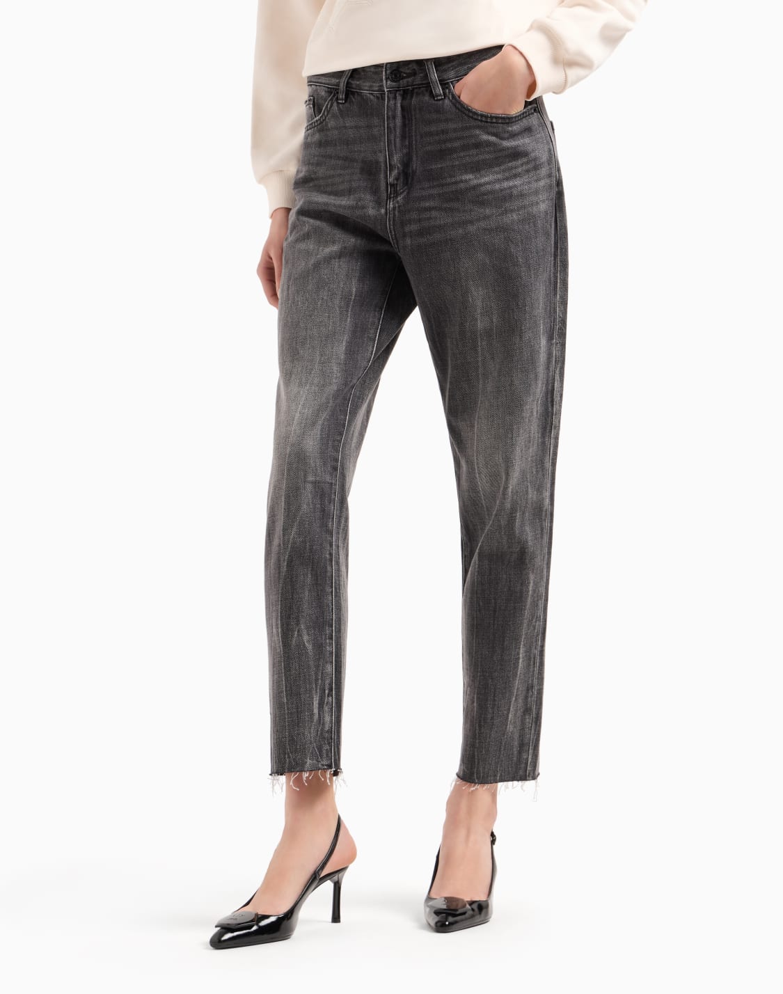 vaqueros-boyfriend-cropped-en-denim-rgido-de-algodn-gris--armani-exchange