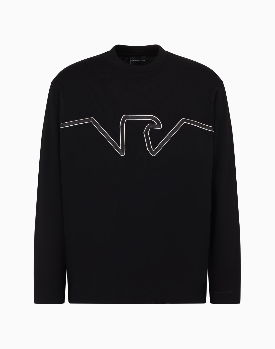 maglia-in-jersey-heavy-con-ricamo-logo-a-rilievo-asv-nero--emporio-armani