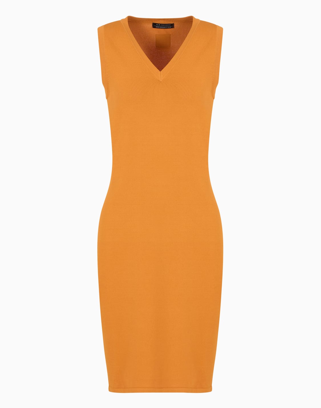 asv-recycled-knitted-midi-dress-orange--armani-exchange