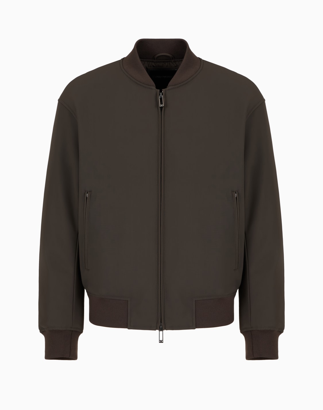 zipped-bomber-jacket-in-technical-stretch-nylon-brown--emporio-armani