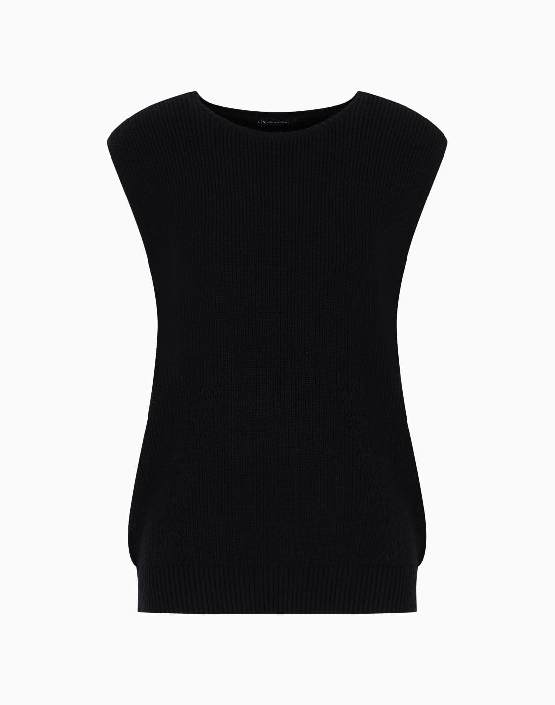 crdigan-de-canal-con-cuello-en-v-negro--armani-exchange