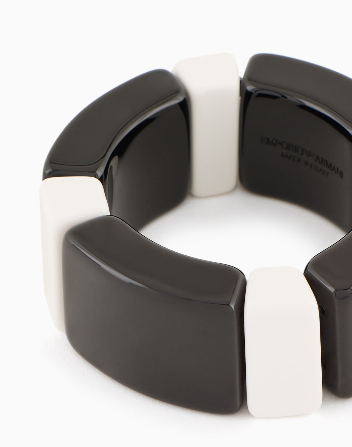 pulsera-elstica-bicolor-negro--emporio-armani