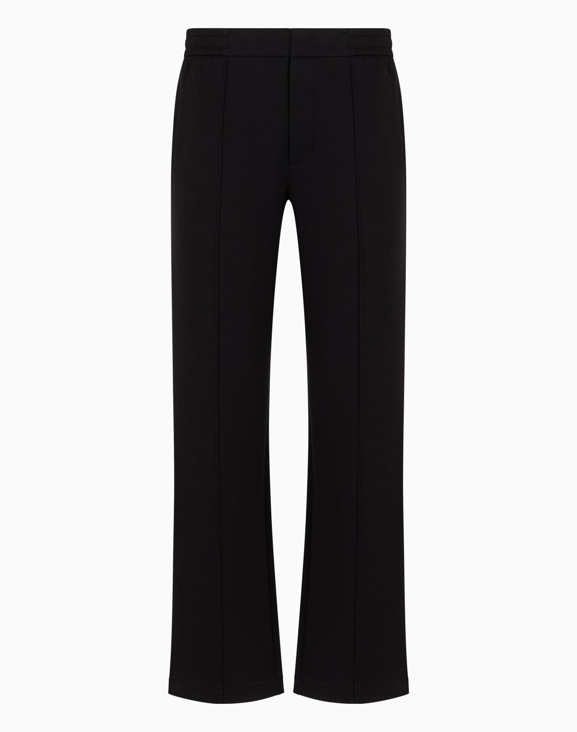 pantalon-avec-nervures-et-bas-lastique-en-jersey-double-noir--emporio-armani