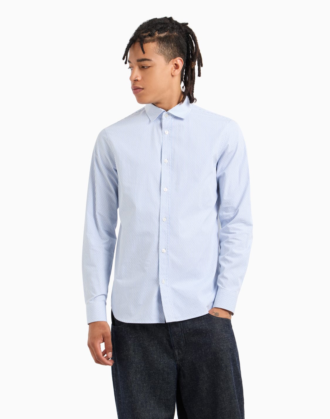 camisa-holgada-de-sarga-de-algodn-con-bolsillos-celeste--armani-exchange