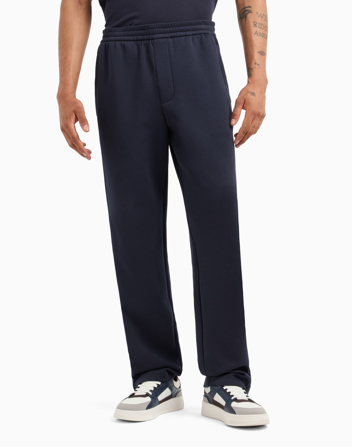 regular-fit-trousers-in-stretch-cotton-with-elasticated-waist-navy-blue--armani-exchange