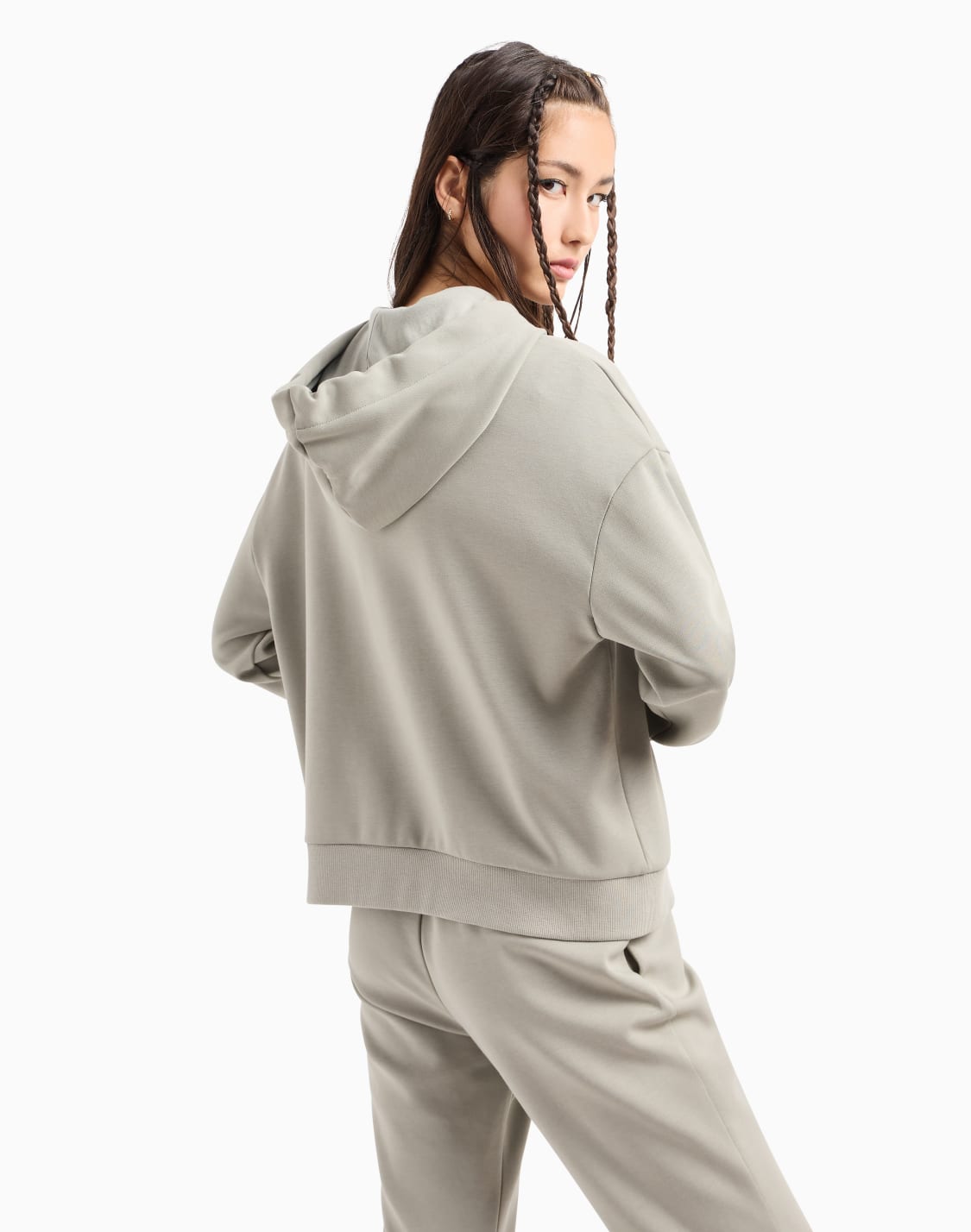 Armani Exchange Gray Polyamide Sweatshirt