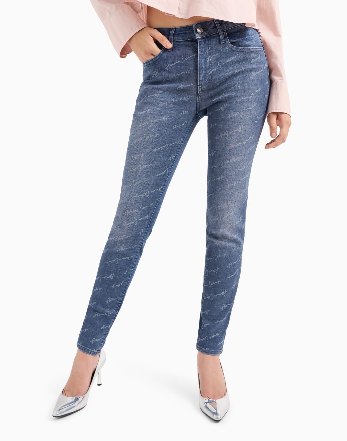 vaqueros-muy-ajustados-con-elevacin-en-denim-ndigo-j69-azul--armani-exchange