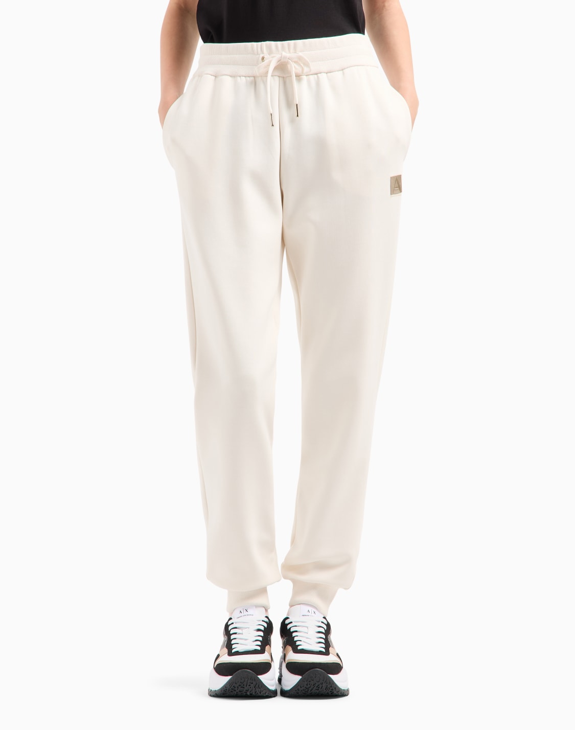 a-line-french-terry-jogger-trousers-white--armani-exchange