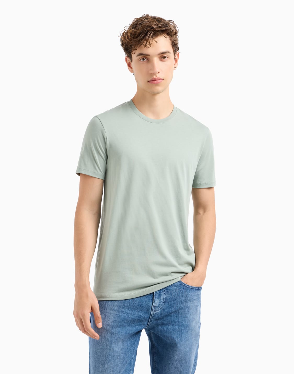 slim-fit-pima-cotton-t-shirt-green--armani-exchange