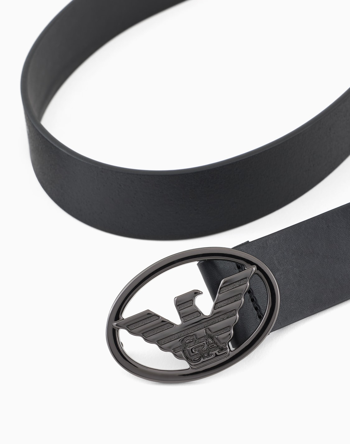 emporio armani logo belt