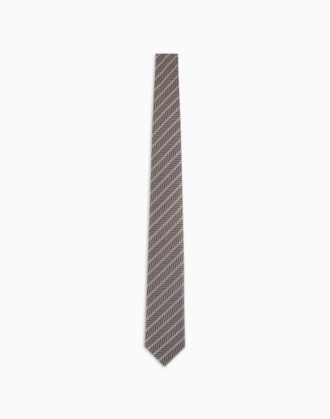 silk-regimental-jacquard-tie-brown--giorgio-armani