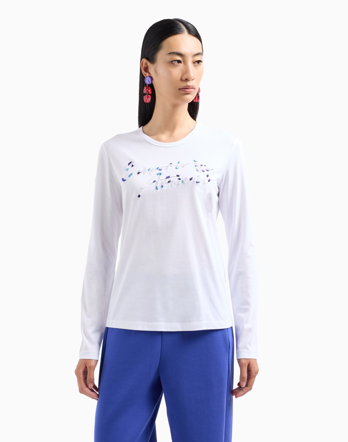 jersey-de-punto-supima-con-logotipo-de-la-firma-bordado-en-relieve-asv-blanco--emporio-armani