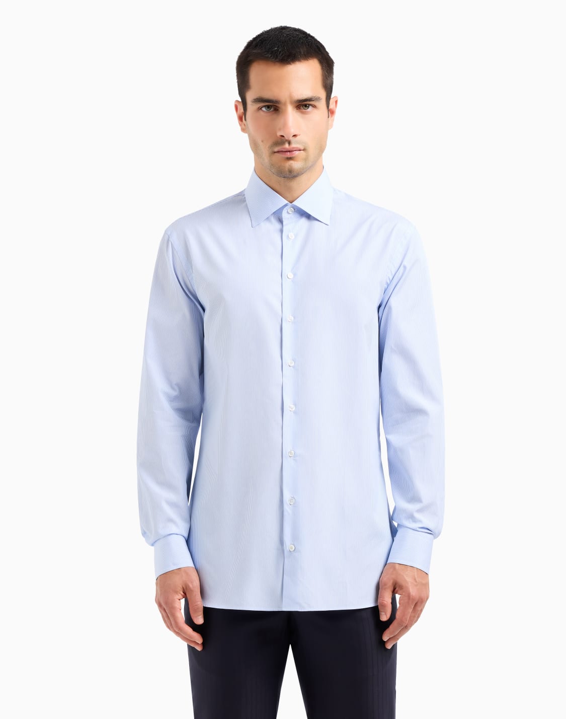 chemise-coupe-classique-en-coton-de-luxe-rayures-bleu-clair--giorgio-armani