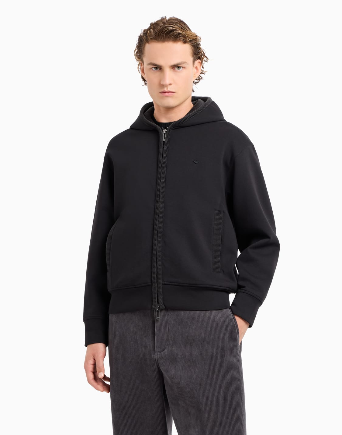 double-jersey-hooded-zip-up-sweatshirt-with-velour-details-black--emporio-armani