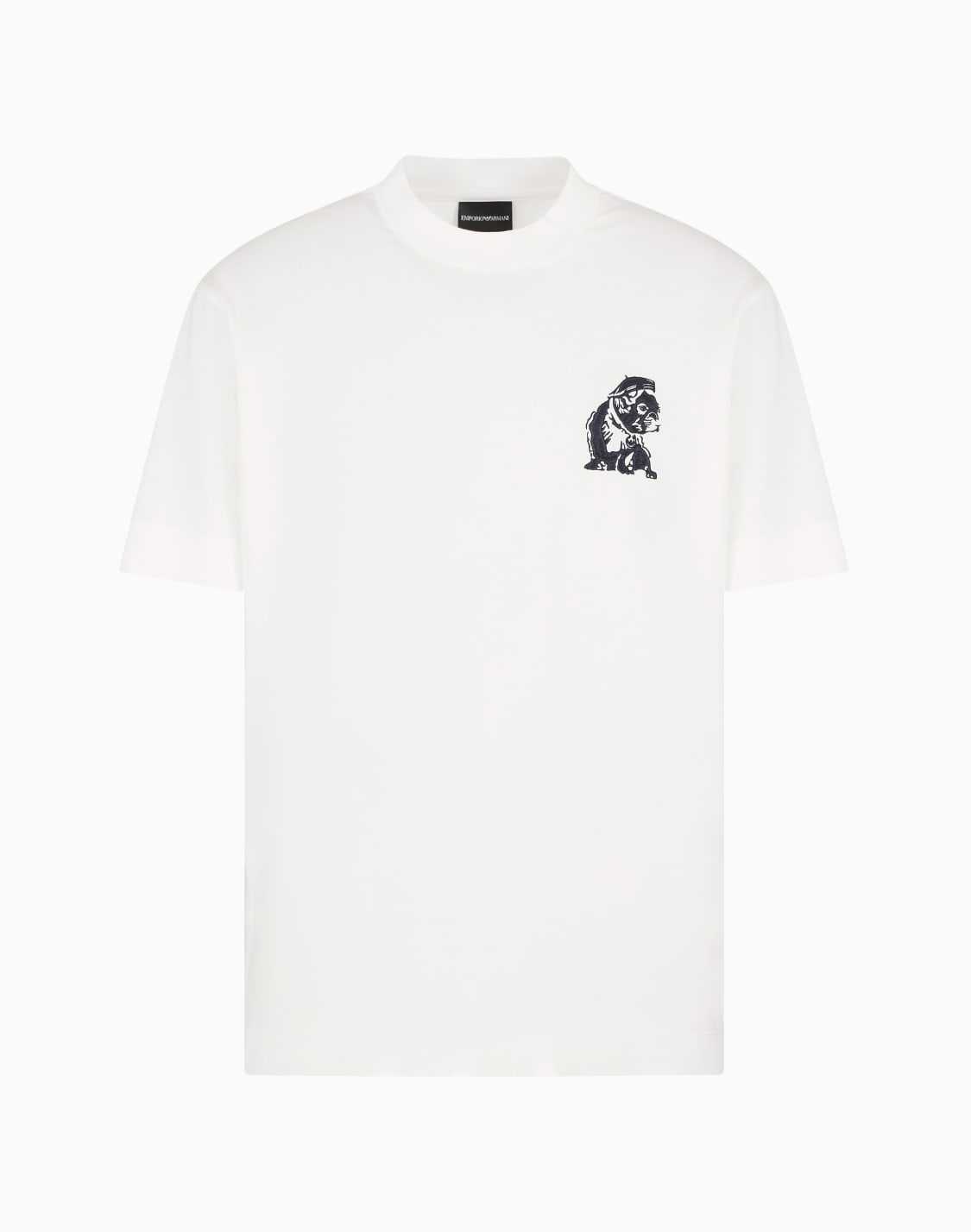 camiseta-de-punto-de-mezcla-de-lyocell-con-bordado-french-bulldog-blanco--emporio-armani