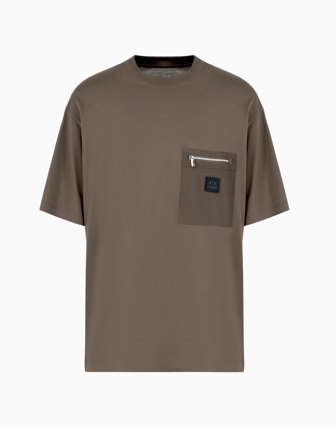 relaxed-fit-t-shirt-with-zip-pocket-and-logo-green--armani-exchange