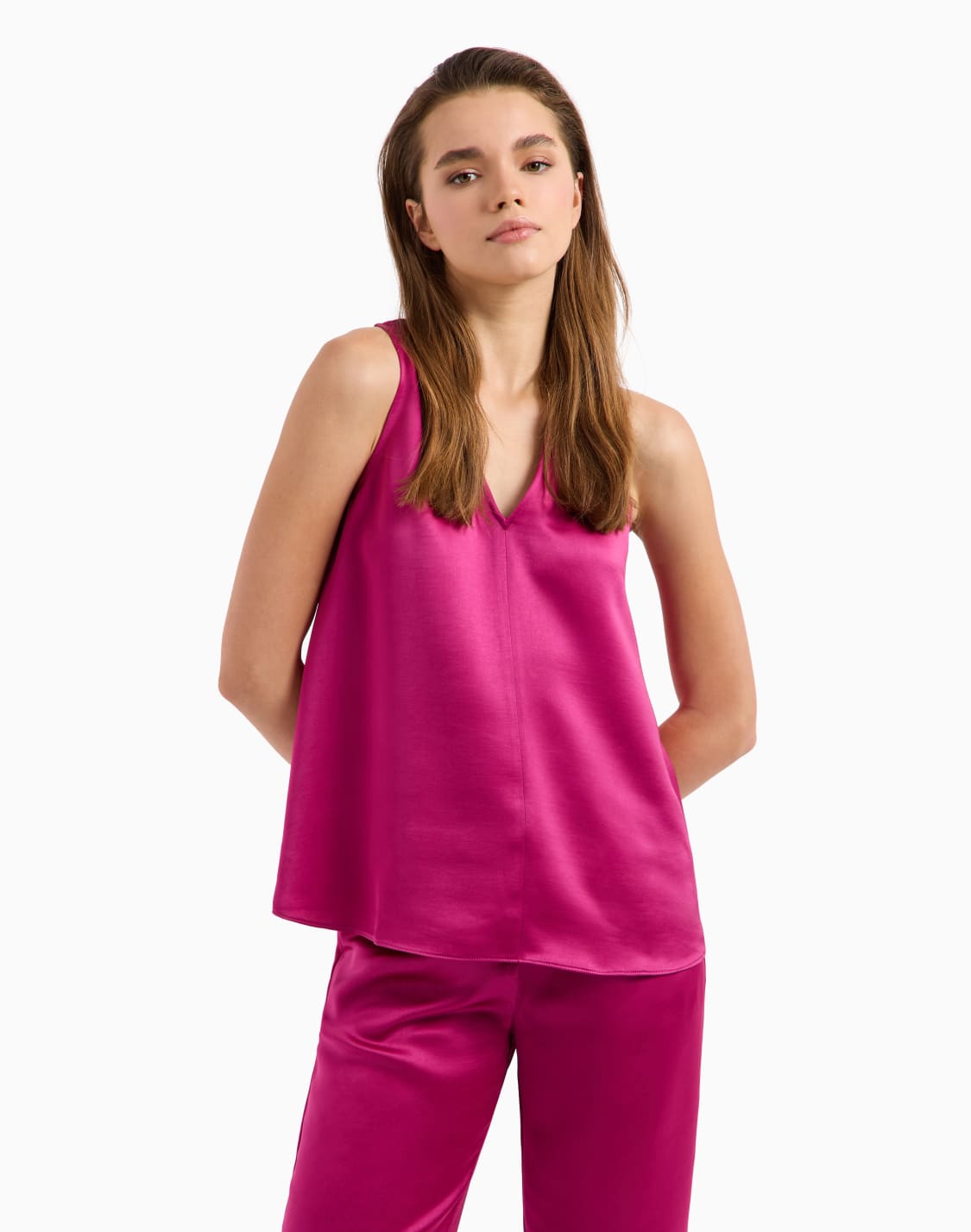 regular-fit-shirt-in-satin-stretch-cotton-fuchsia--armani-exchange