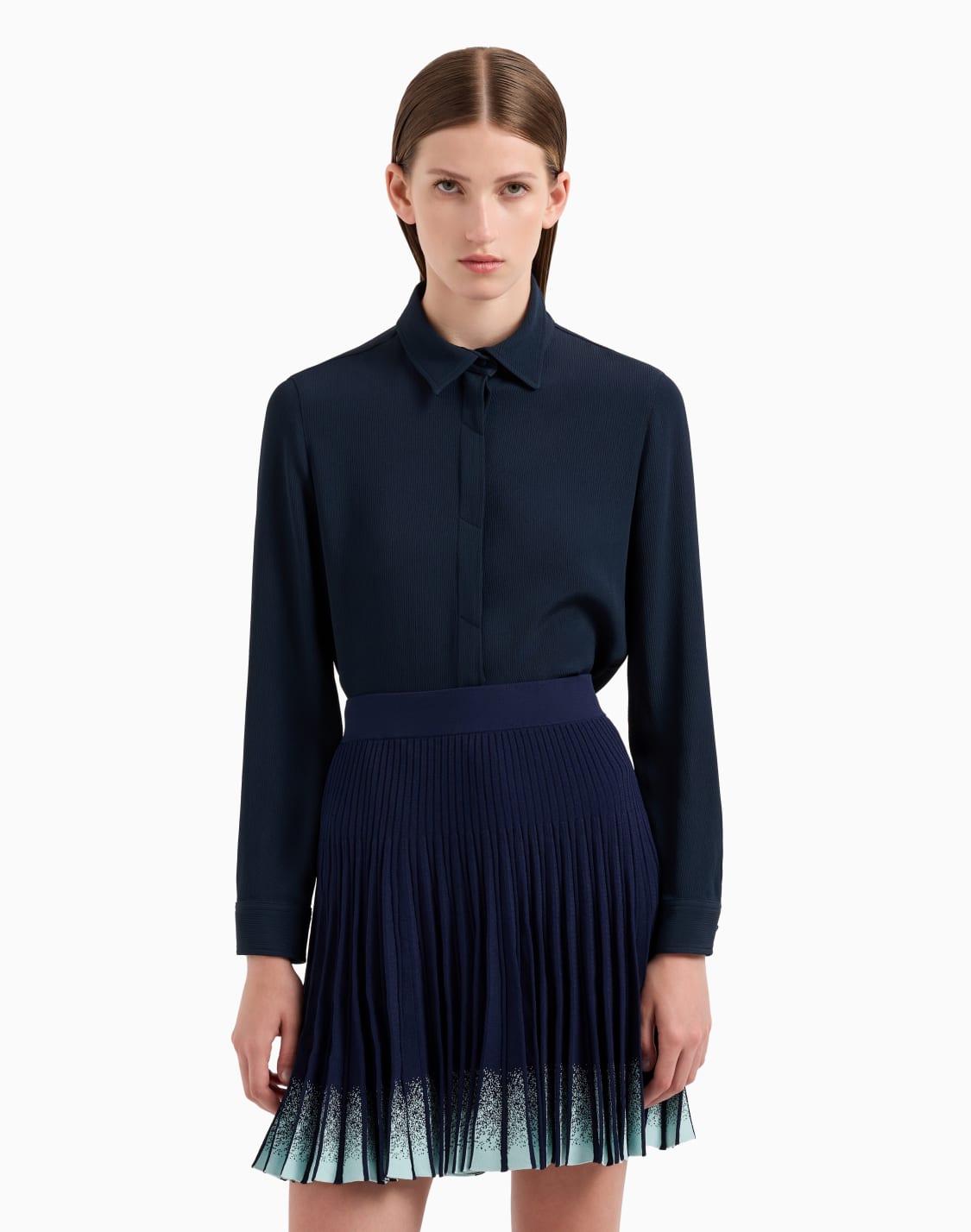 falda-plisada-de-punto-con-elaboracin-acanalada-degradada-azul--emporio-armani