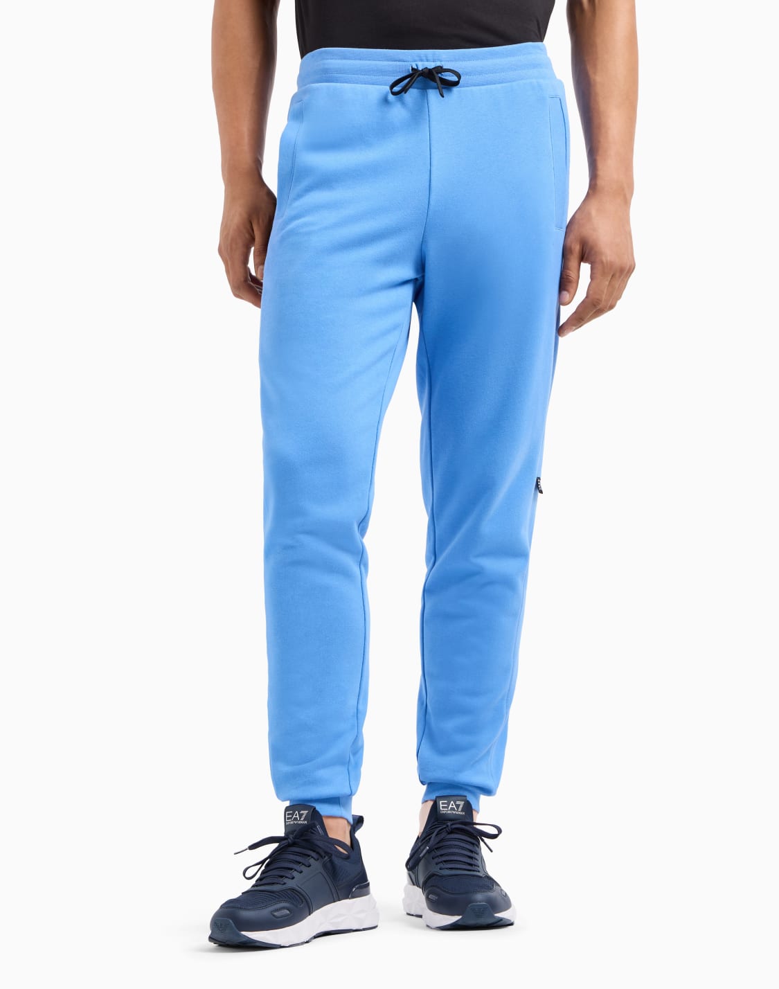 pantalon-de-jogging-logo-series-en-coton-bleu-clair--ea7