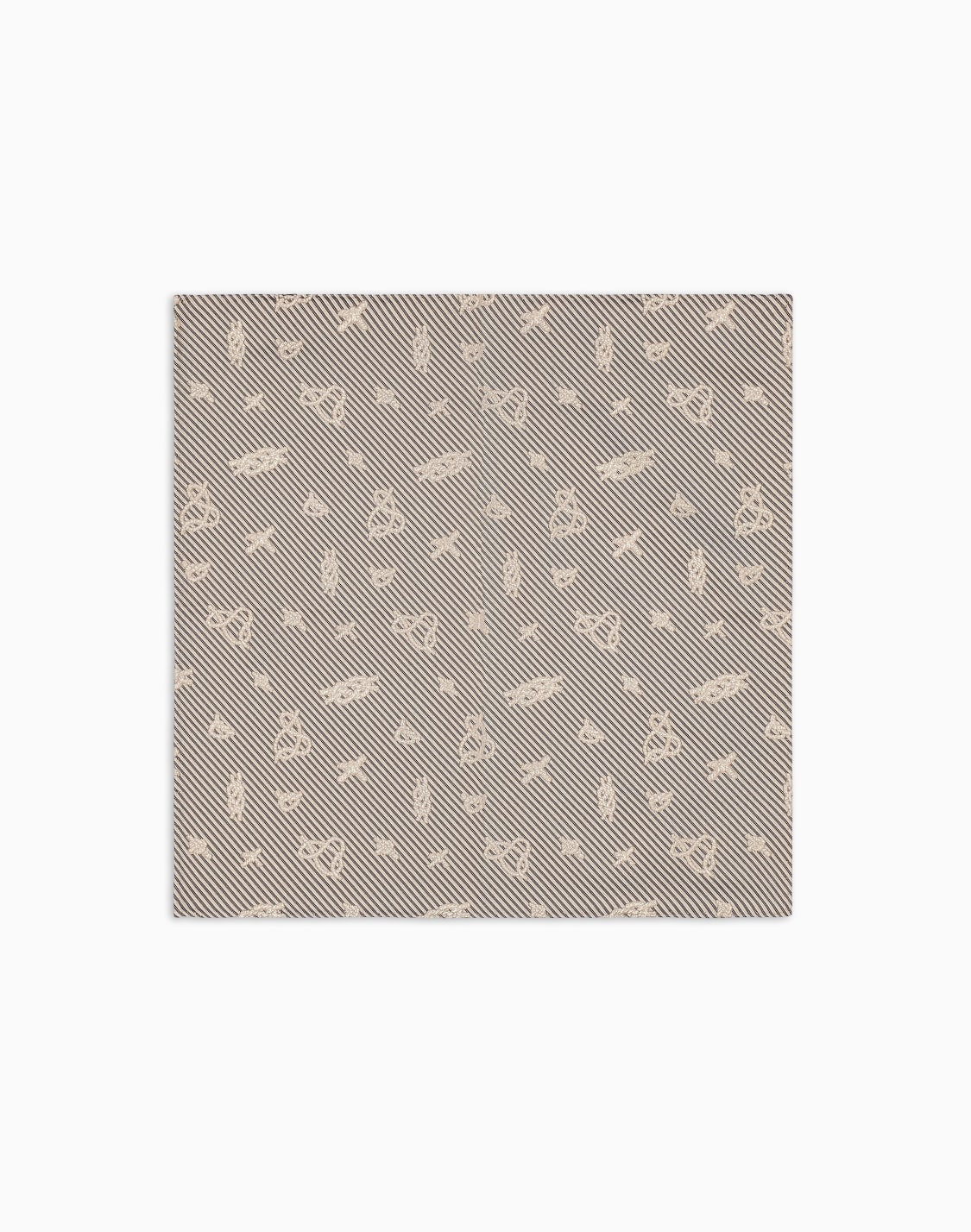 pauelo-de-bolsillo-en-seda-pura-con-fantasa-de-nudos-en-tejido-jacquard-beige--emporio-armani