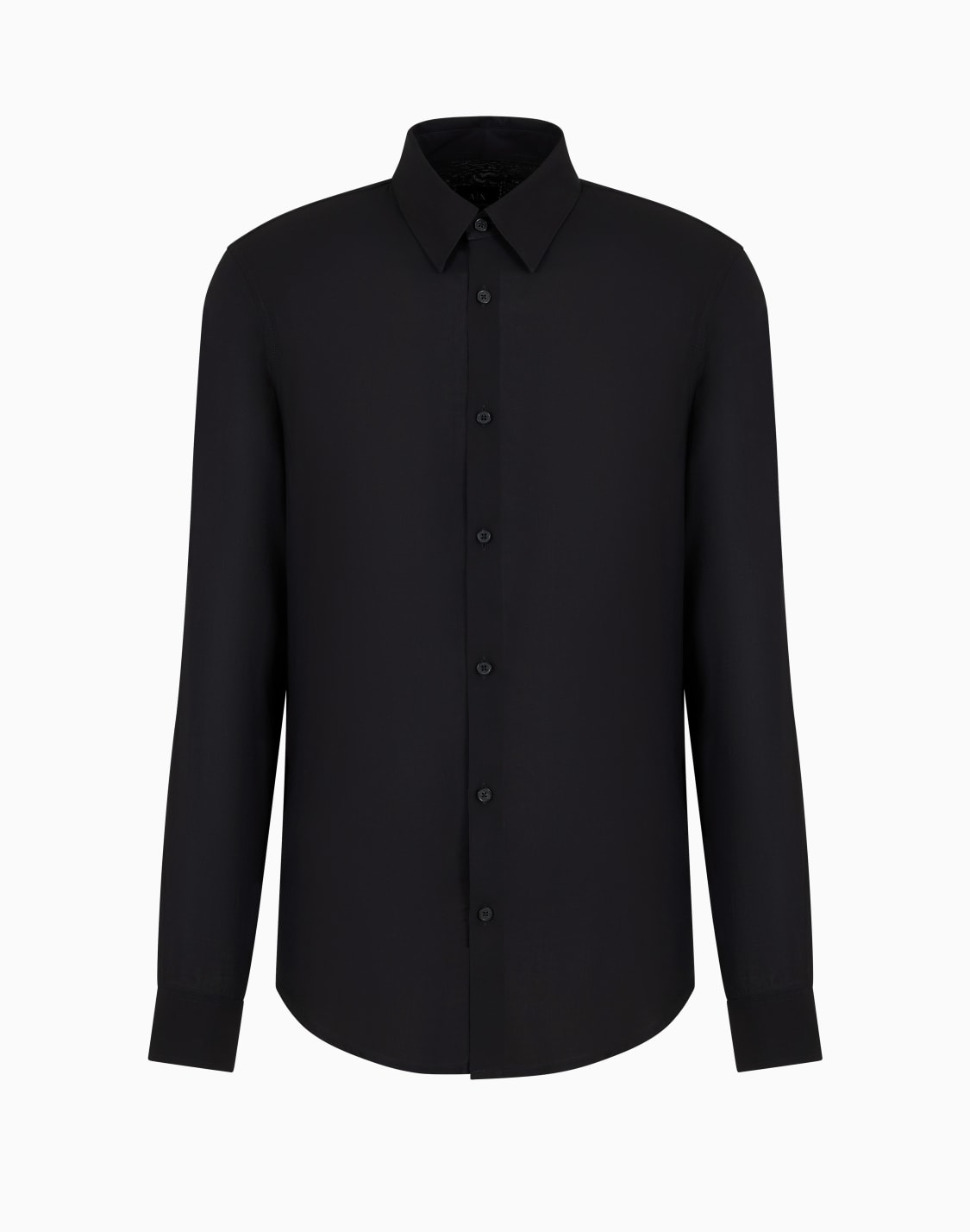 camisa-regular-fit-de-satn-de-algodn-elstico-negro--armani-exchange