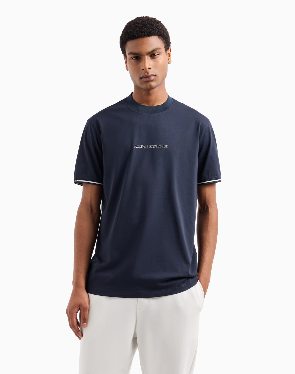 camiseta-regular-fit-con-perfiles-en-contraste-en-algodn-asv-azul-marino--armani-exchange