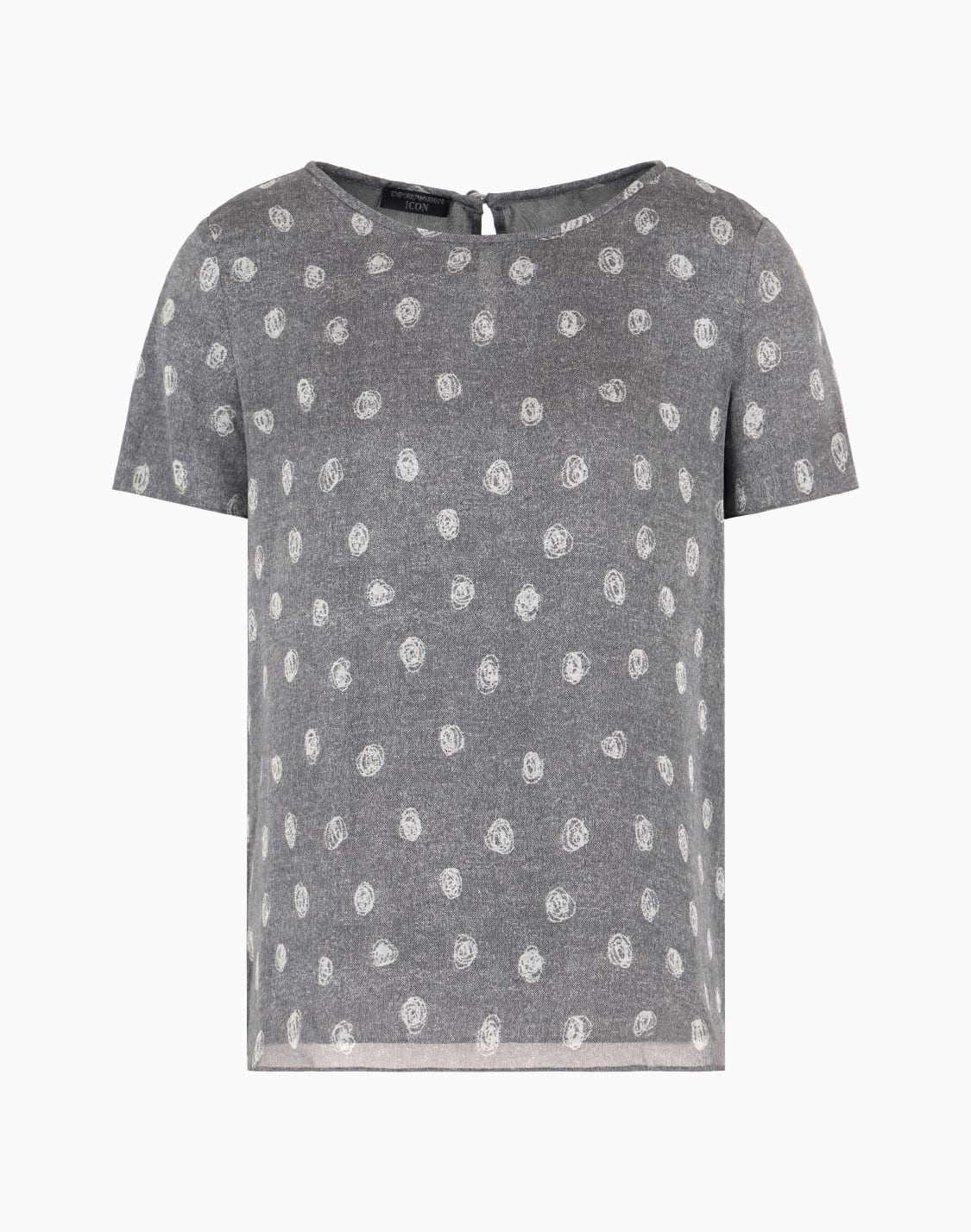 blusa-de-manga-corta-en-gasa-de-seda-con-estampado-integral-de-lunares-abstractos-icon-gris--emporio-armani