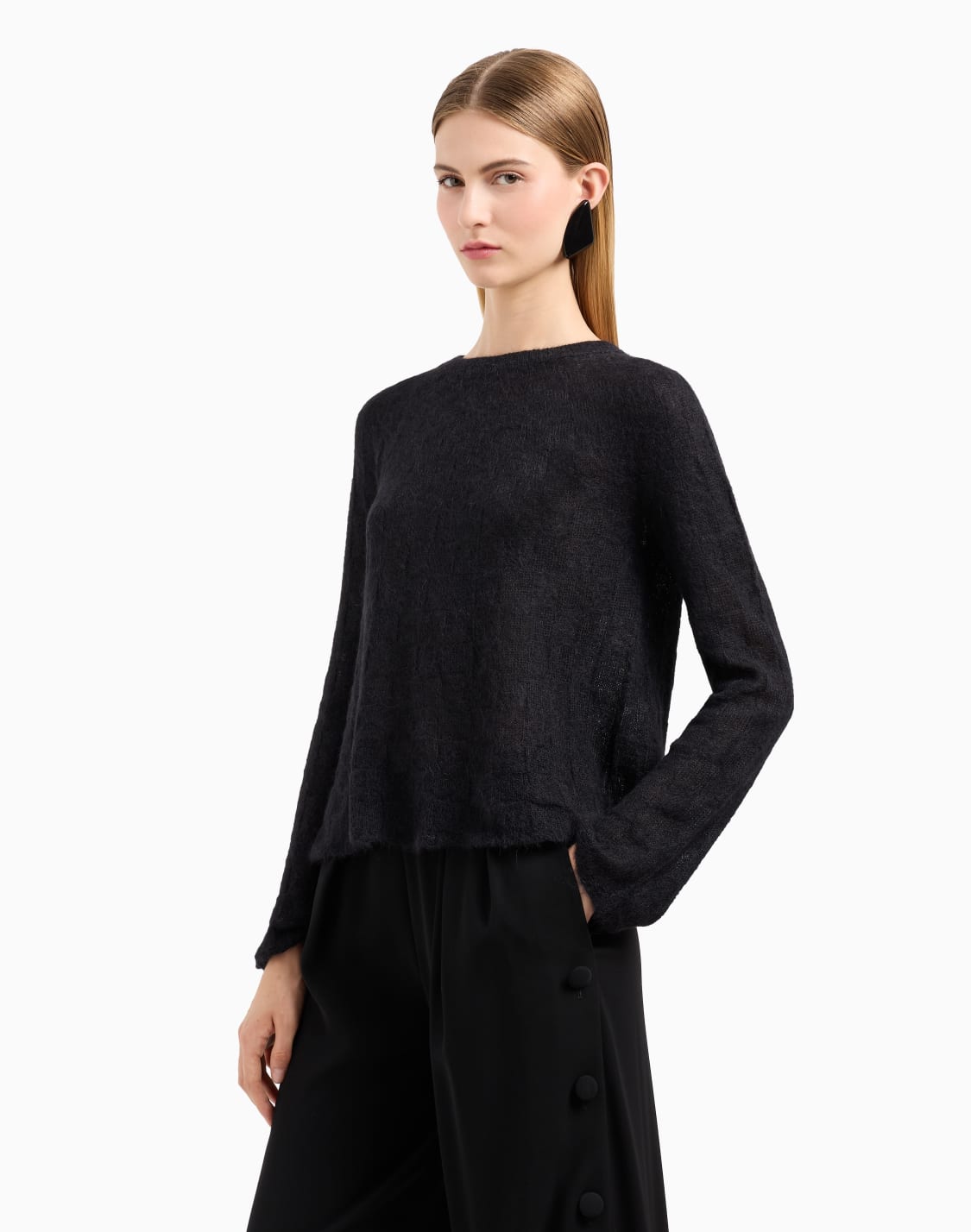 jersey-sin-costuras-de-alpaca-con-motivo-a-cuadros-negro--emporio-armani