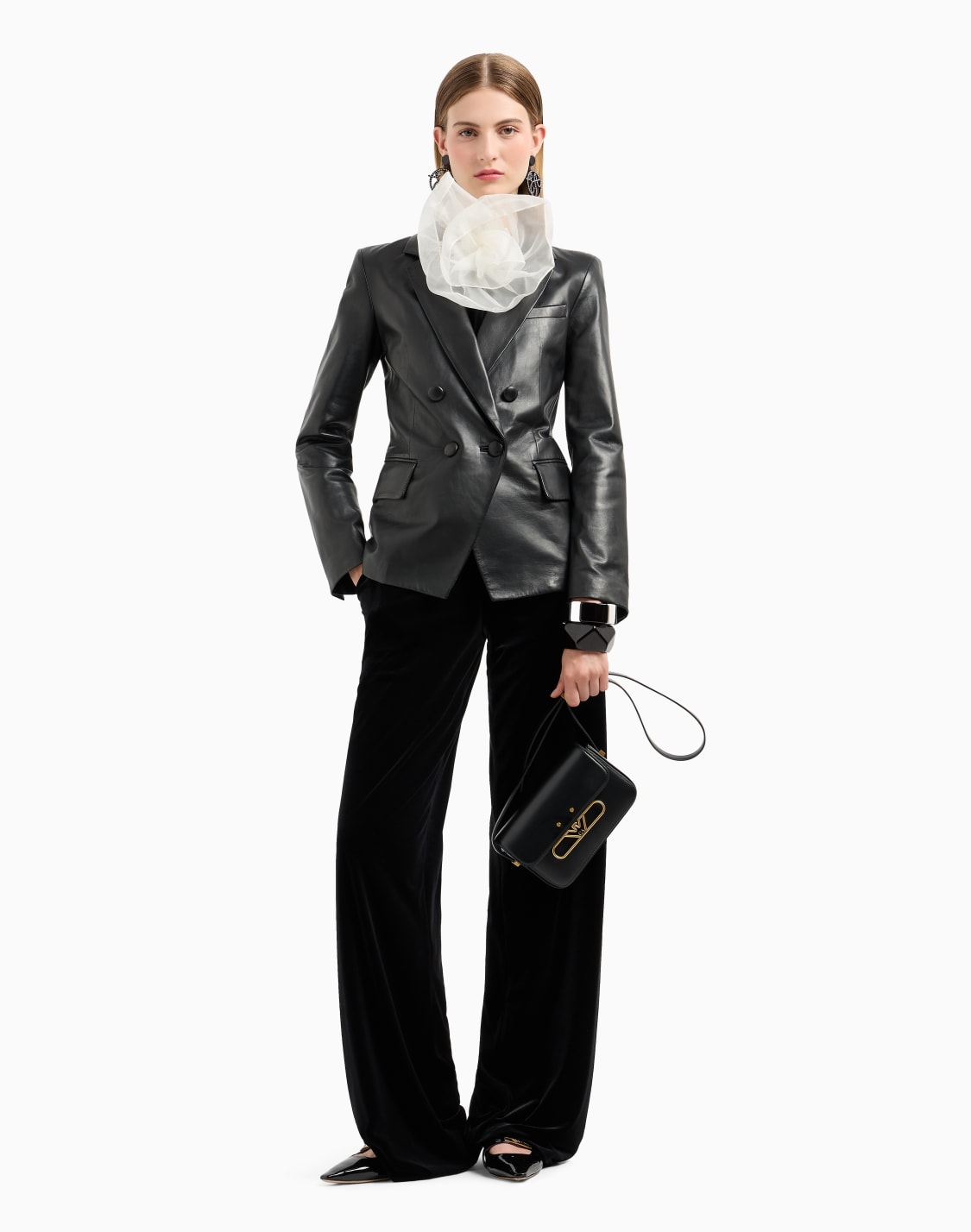 Emporio Armani Woman Clothing Leather Emporio Armani