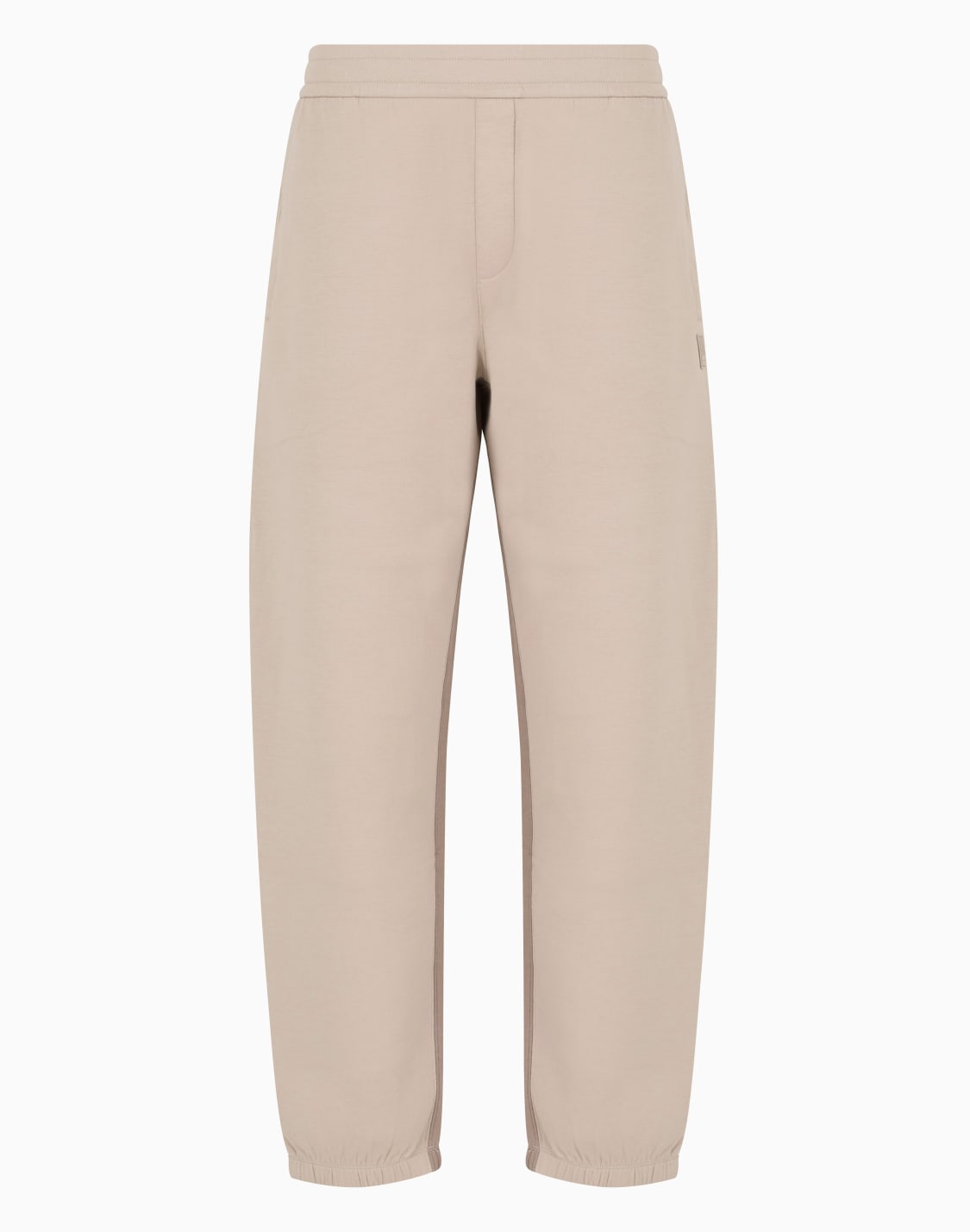 pantaln-jogger-de-algodn-elstico-con-banda-en-contraste-beige--armani-exchange