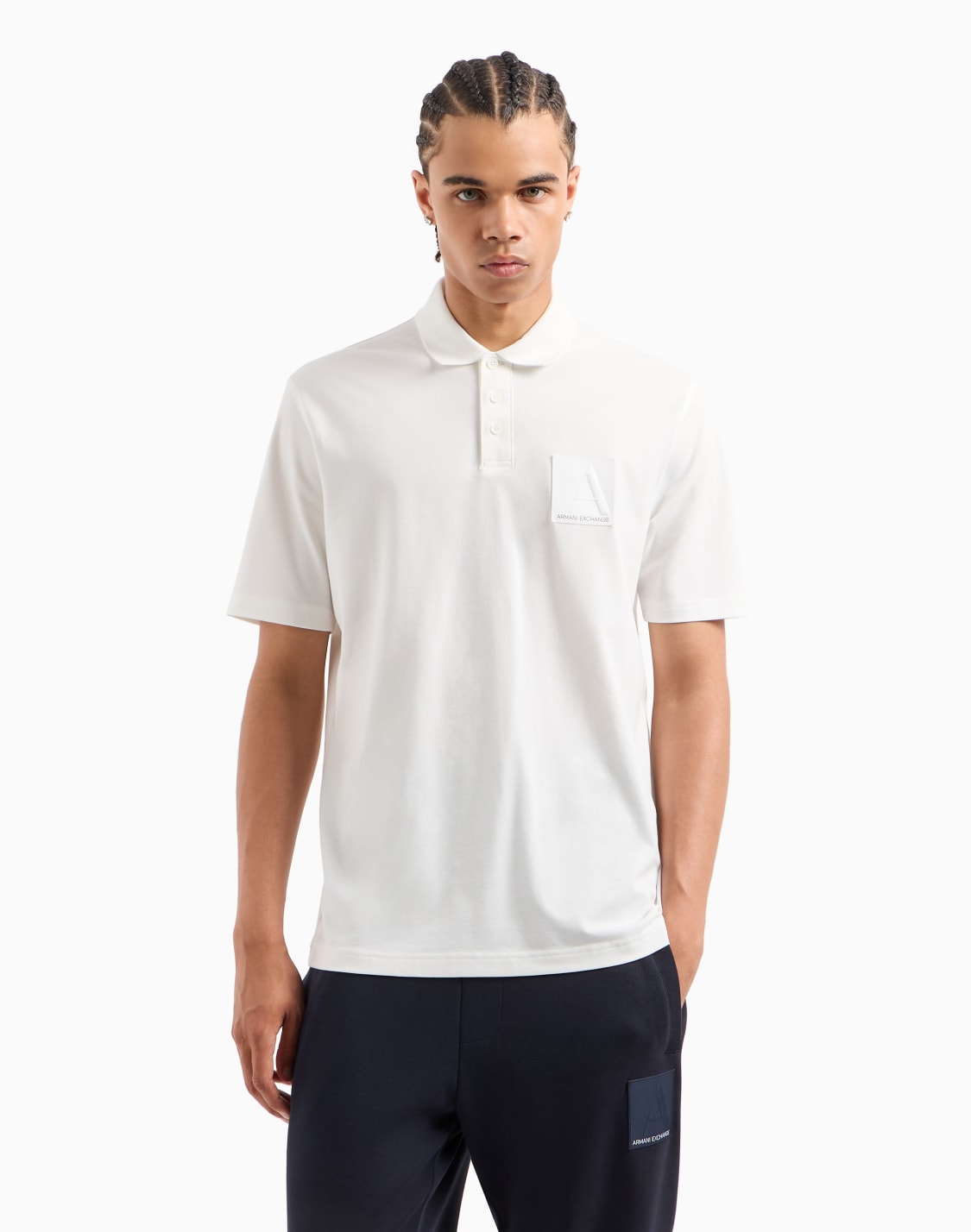 -polo-regular-fit-a-line-de-algodn-orgnico-asv-blanco--armani-exchange