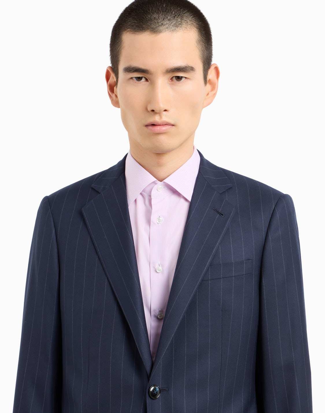 美品！ジョルジオアルマーニ SOHO ネイビー無地スーツ48 美品