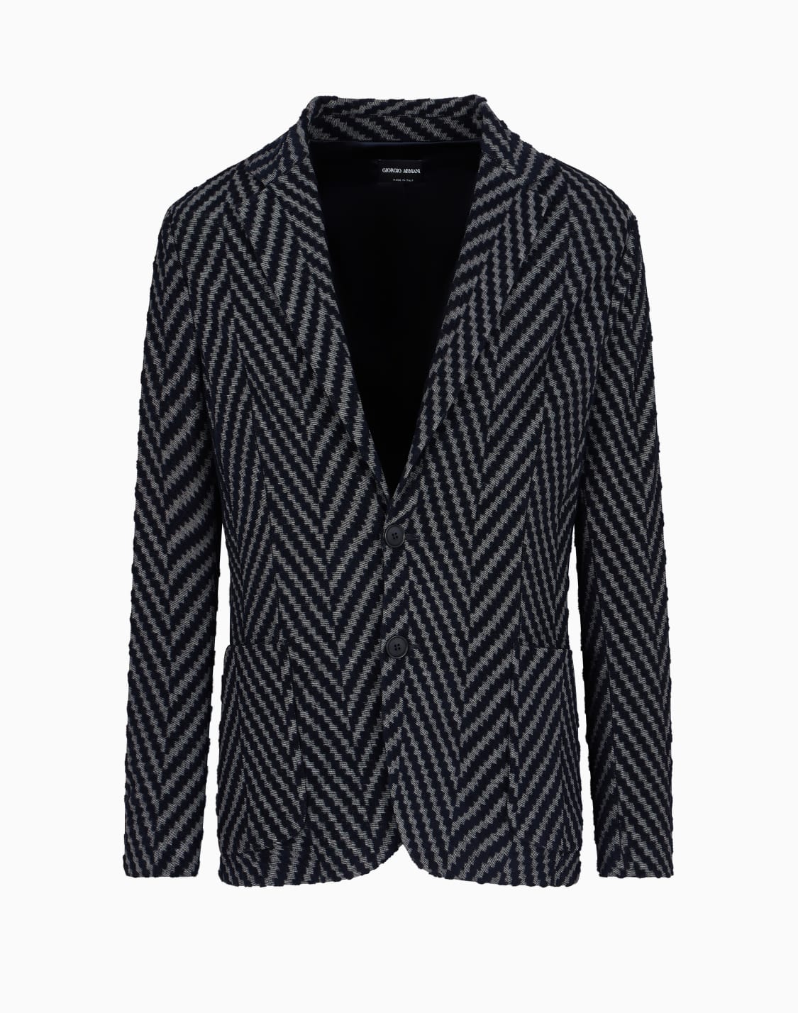 single-breasted-jacket-in-viscose-and-cotton-blend-chevron-jacquard-jersey-patterned--giorgio-armani