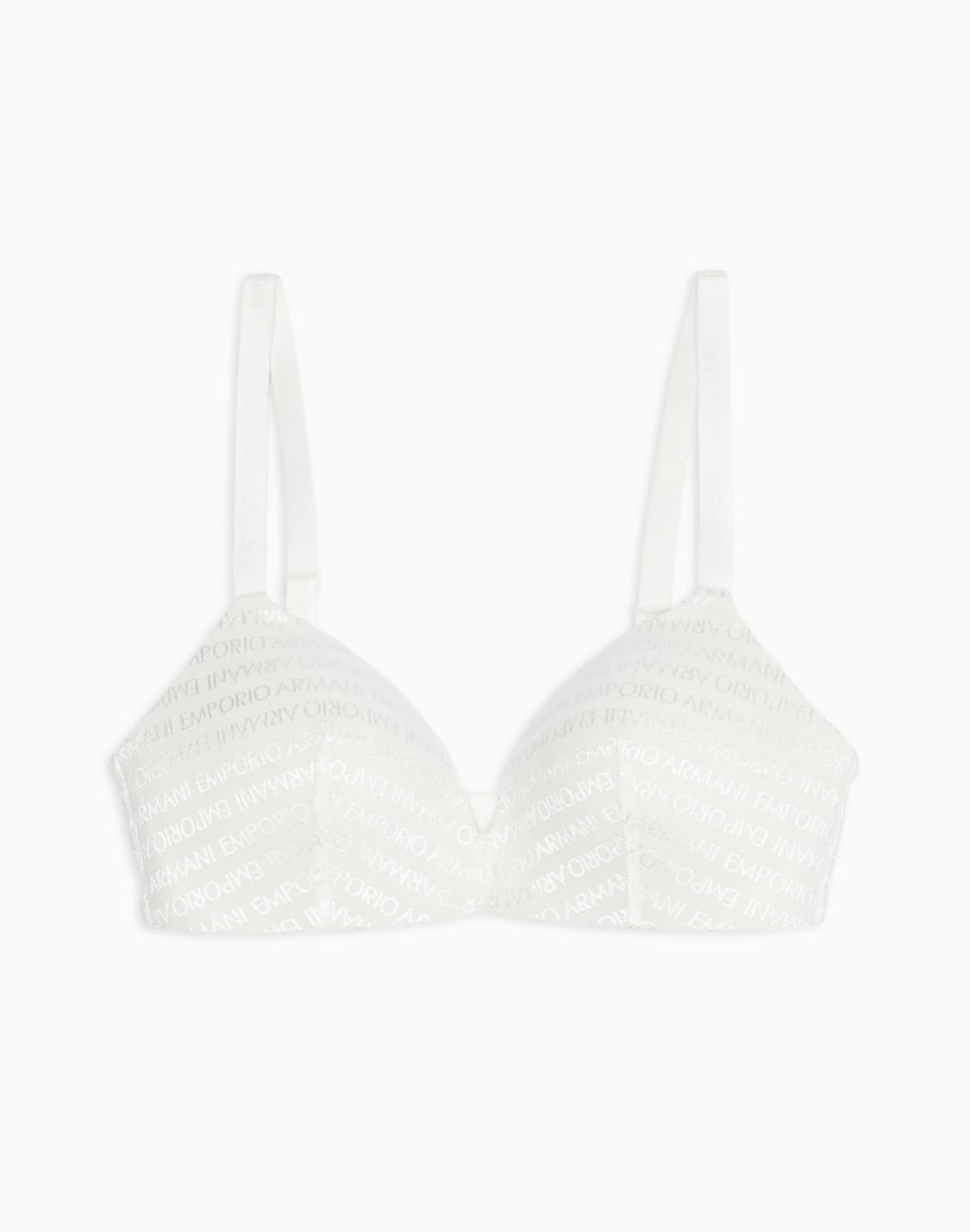soutien-gorge-triangle-rembourr-en-mesh-associ-recycl-avec-inscription-logo-all-over-asv-blanc--emporio-armani