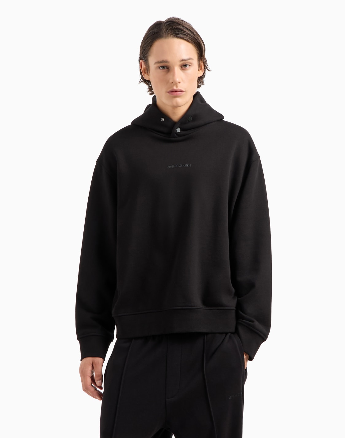 sweat-capuche-en-molleton-de-coton-noir--armani-exchange