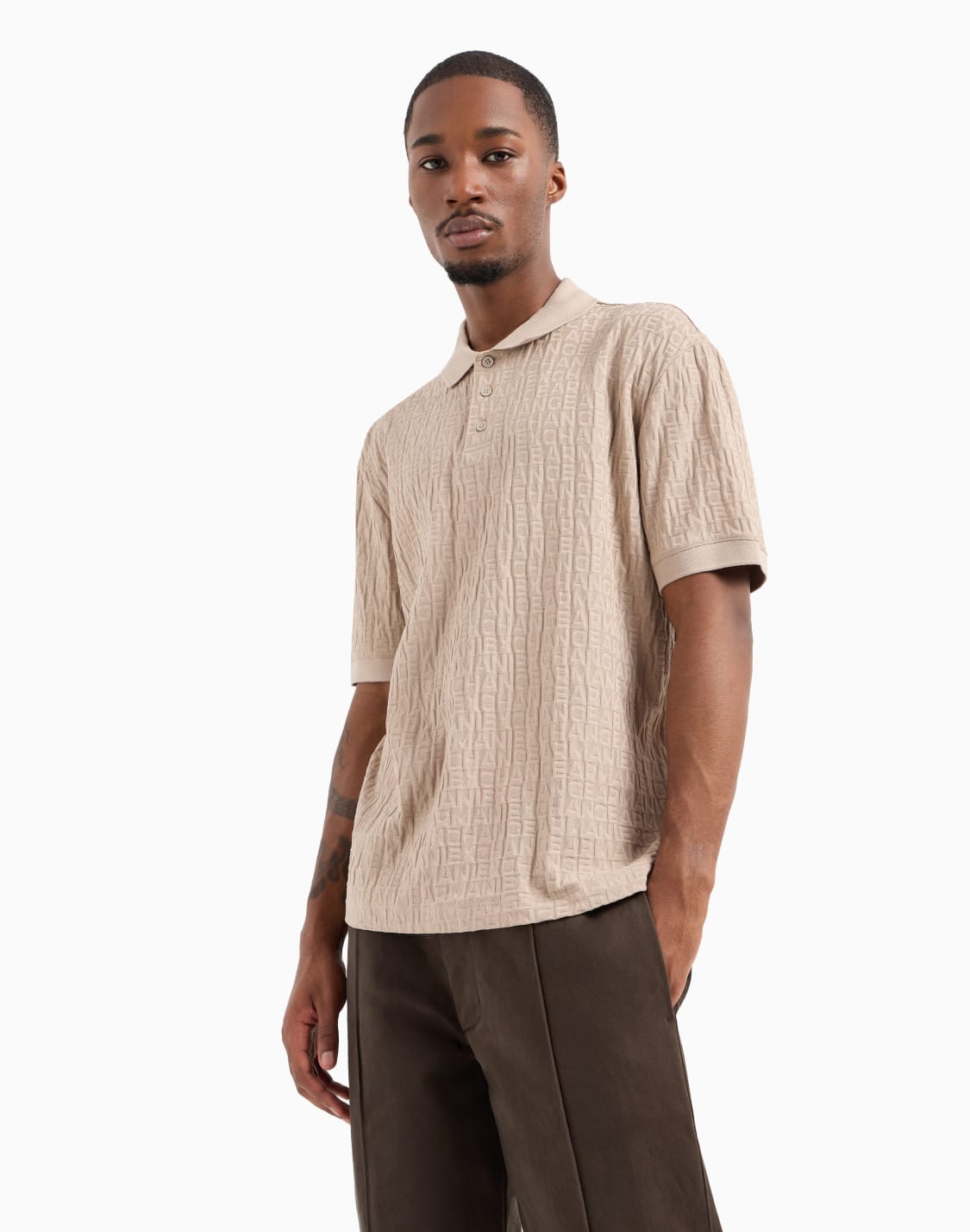 -mercerized-cotton-regular-fit-polo-beige--armani-exchange