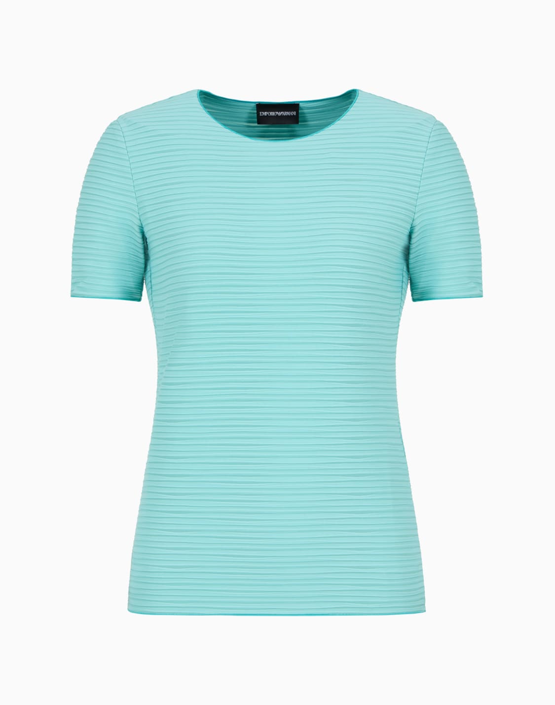 pull-manches-courtes-en-jersey-stretch-texture-irrgulire-en-relief-vert--emporio-armani