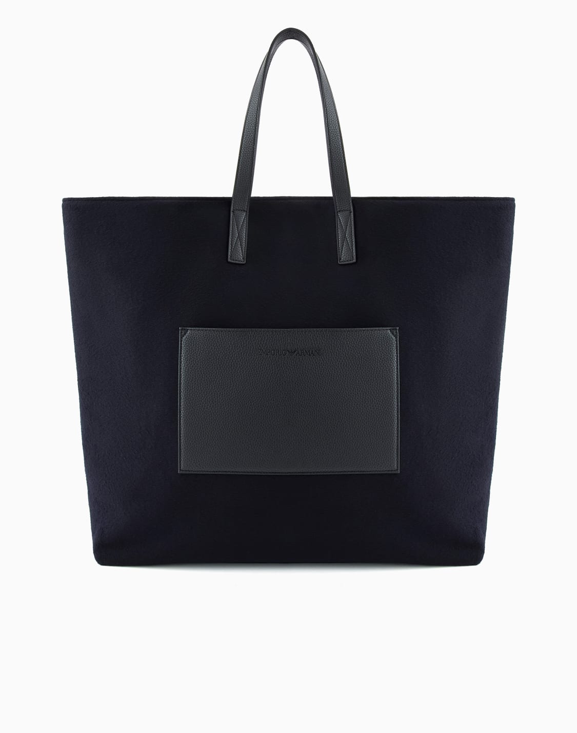 bolso-tote-en-pao-de-lana-azul--emporio-armani