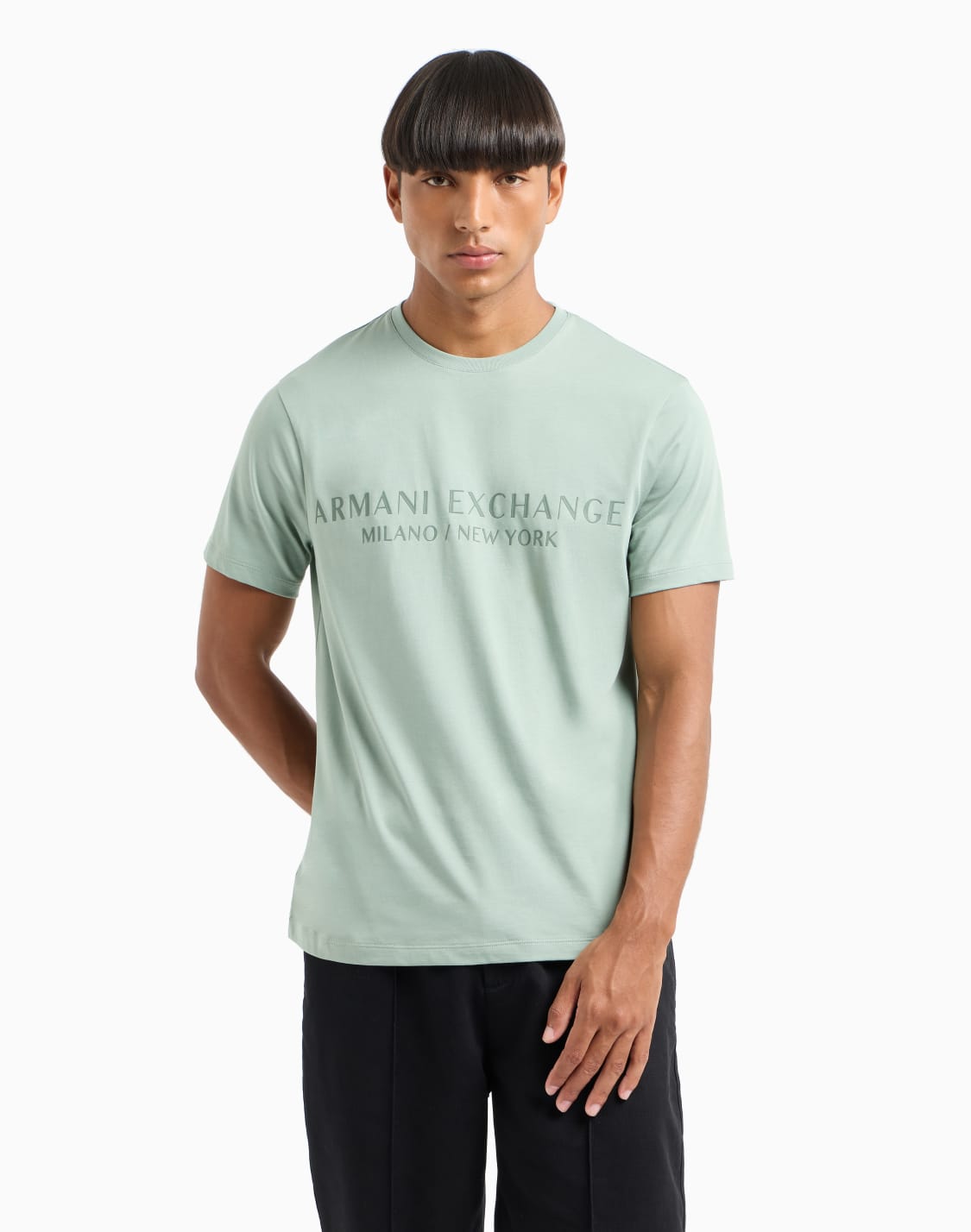 slim-fit-t-shirt-with-logo-green--armani-exchange